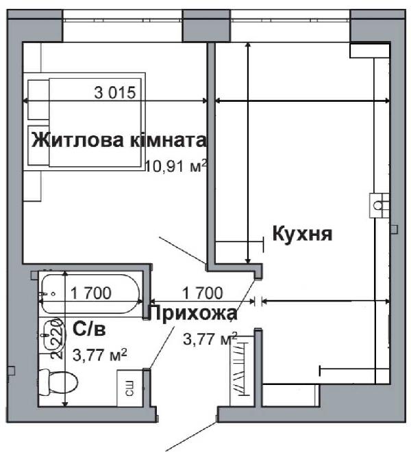 квартира продам село Гатне, фото 3 з 23